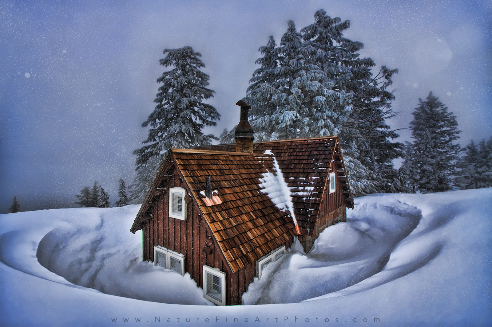 Winter Photo at Crater Lake