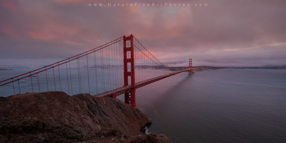 Golden gate bridge san francisco panorama