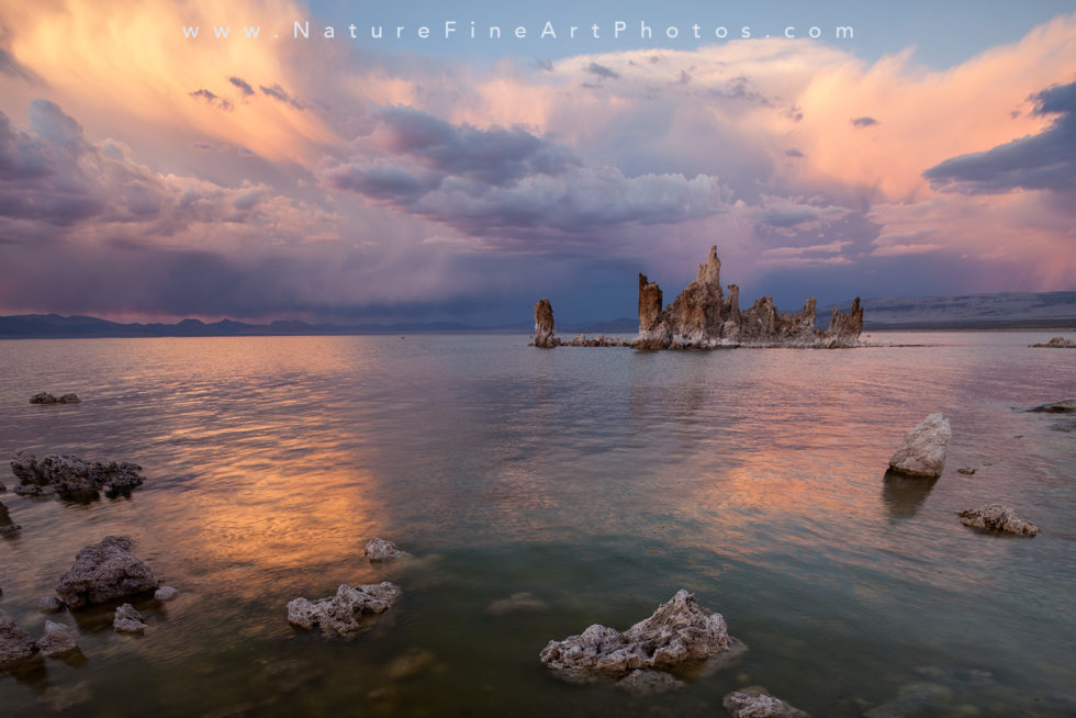 mono lake reflection at sunset photograph