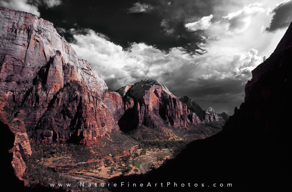 zion national park photograph - angels landing