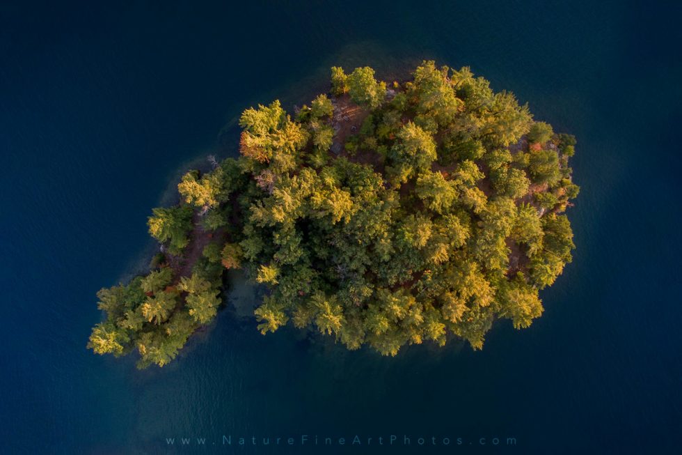 photo of island in Lake George