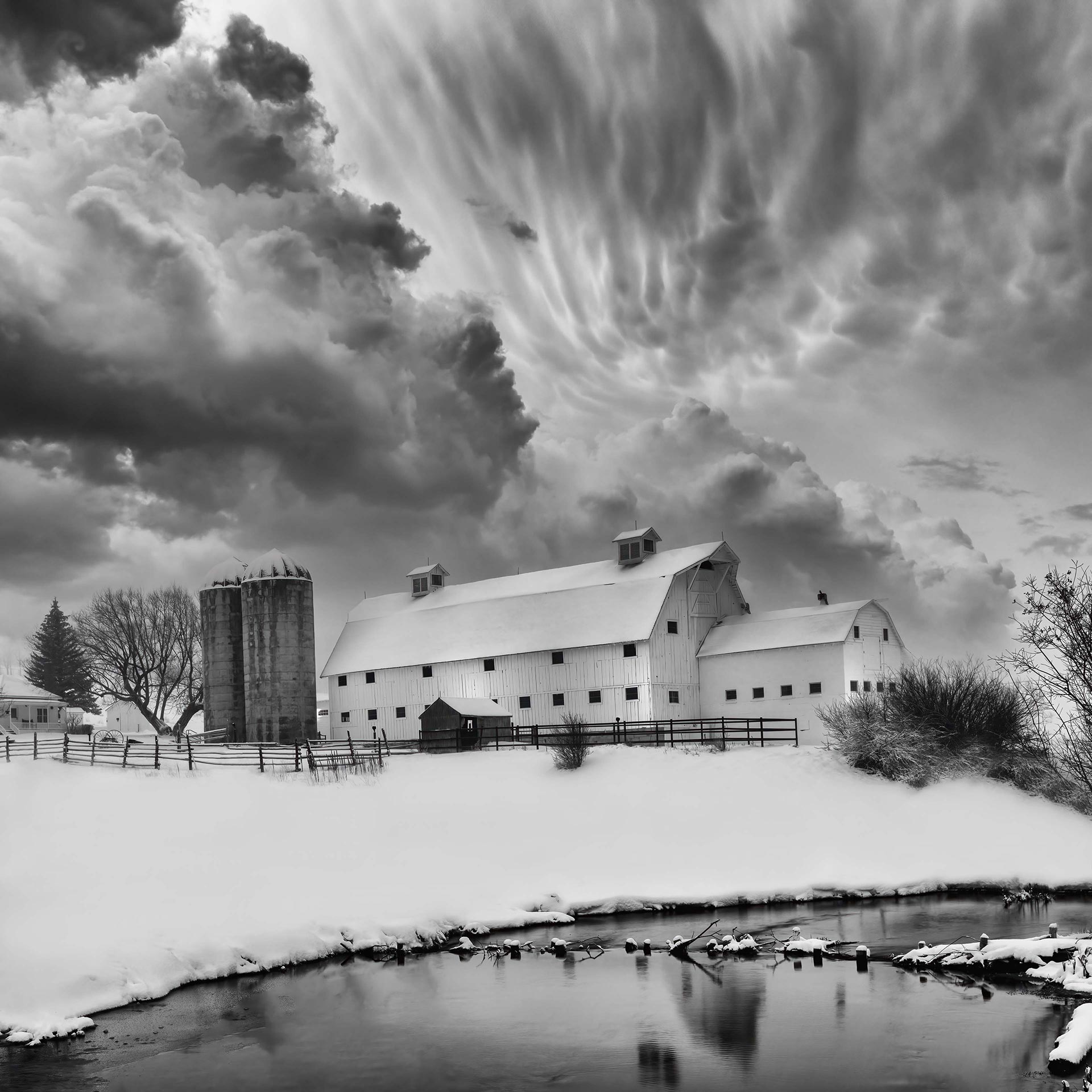 McPolin Barn in Winter (Park City): Snowfall & Silence